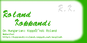 roland koppandi business card